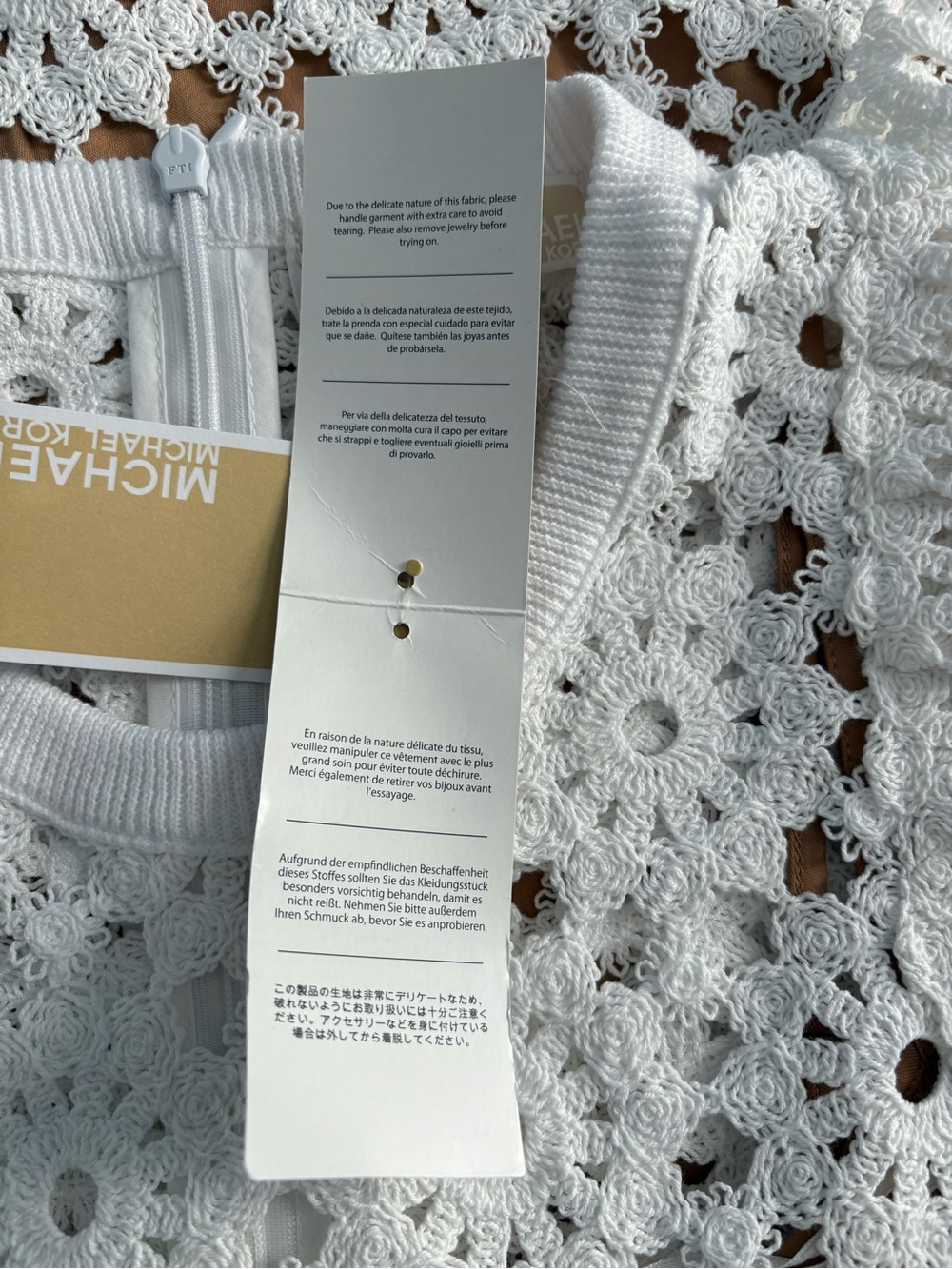 Michael Kors Medallion Floral Lace Crochet Mini Dress NWT - Picture 8 of 12